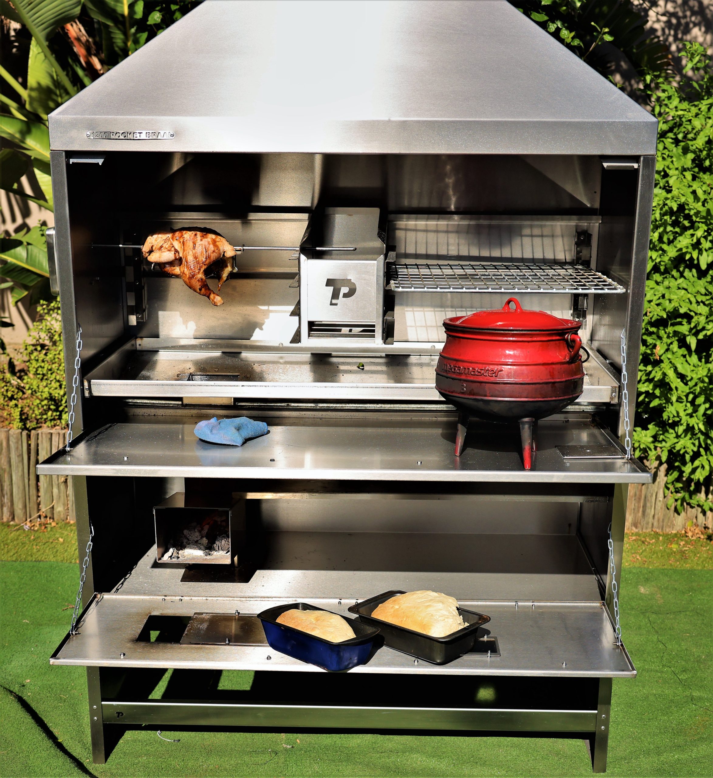 TP 1200 Free Standing Rocket Braai 304 Stainless Steel | TP20562-304