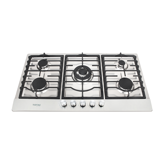 Totai 5 Burner Gas Hob Stainless Steel | 03/TS5BNR-SS