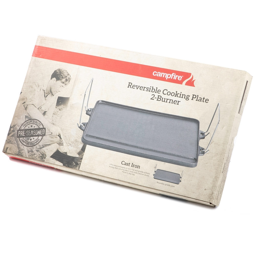 Reversable Cooking Plate - 2 Burner/Open Fire | KP04 - Image 2