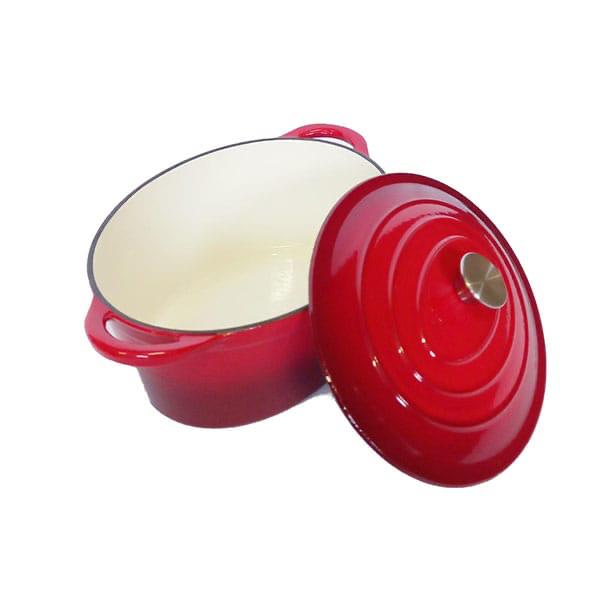 6800ML Enamel Cast iron Oval Casserole RED