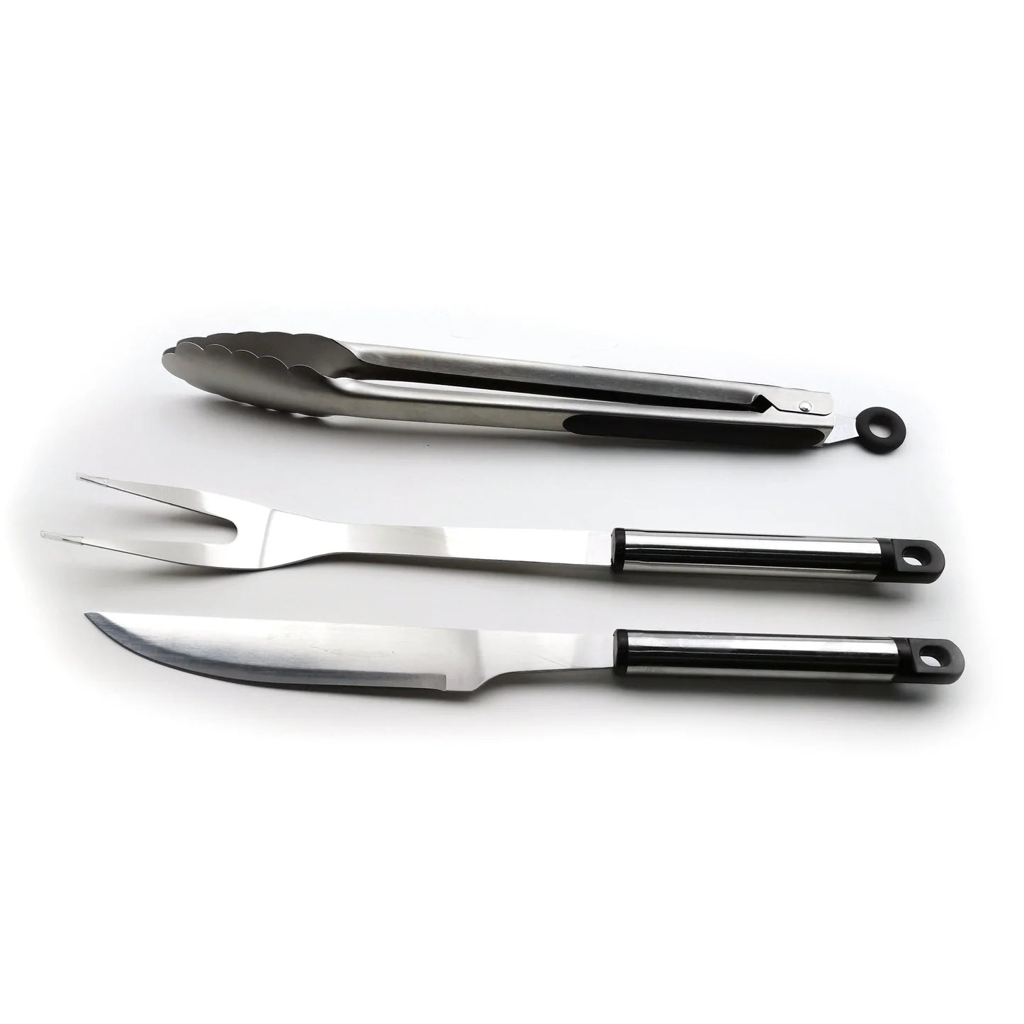 Alva 3PC BBQ Tool Set - Stainless Steel - www.onlinebraaishop.co.za