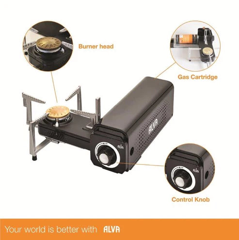 ALVA MINI FOLD-UP STOVE + CARRY CASE