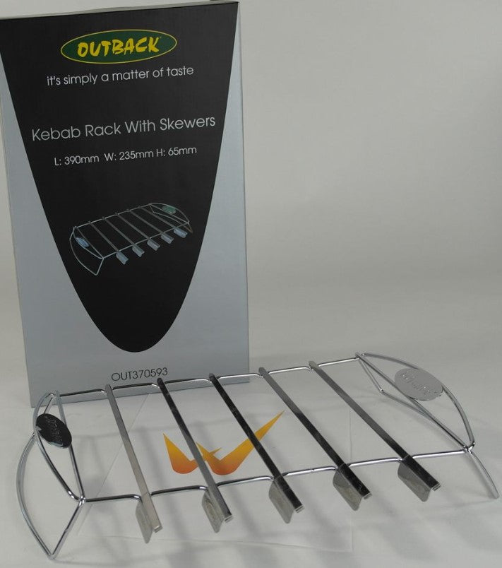 Kebab Rack With Skewers | OUT370593 - www.onlinebraaishop.co.za