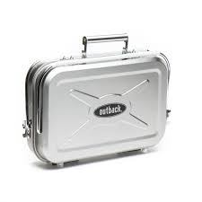 Outback Portable S/Steel (Briefcase Style) Charcoal Braai | OUT371036 - www.onlinebraaishop.co.za