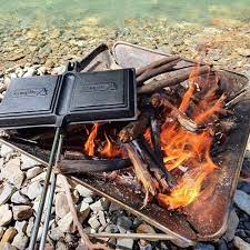 Campfire Pre-Seasoned Jaffle Iron Double | P54D-09 - Image 3