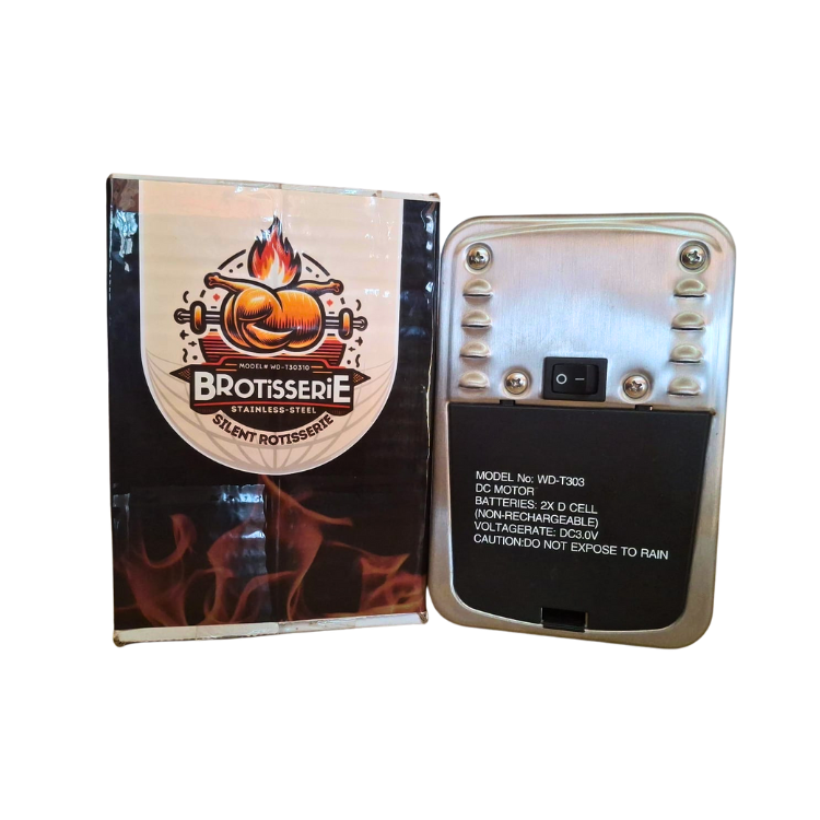 Brotisserie Stainless Steel Silent AC/DC Rotisserie Motor - www.onlinebraaishop.co.za
