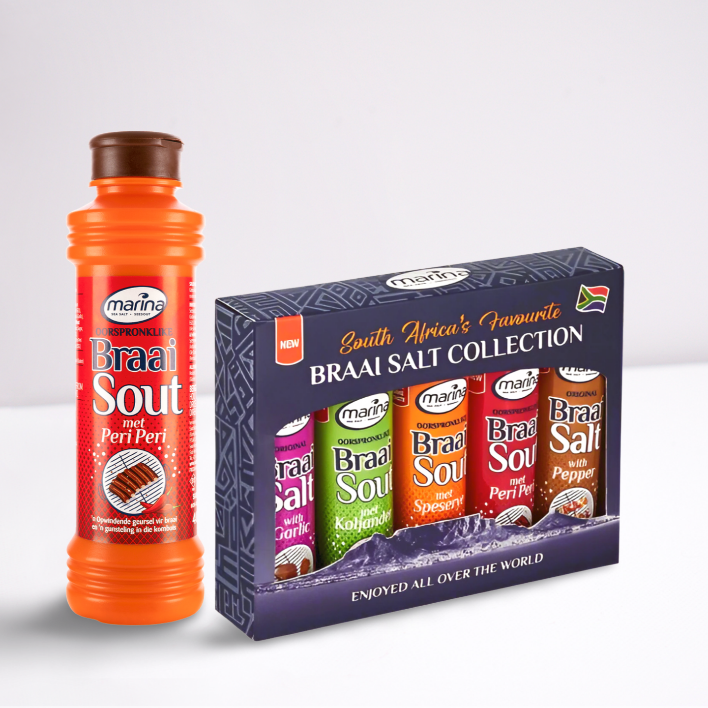 Marina Braai Salt 400g + 5-Pack 25g Collection Set