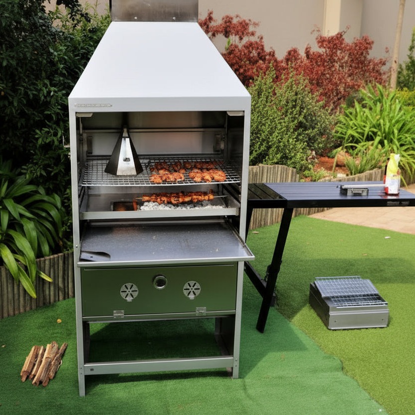 TP 800 Freestanding Rocket Braai Stainless Steel | TP24642-ROCKET