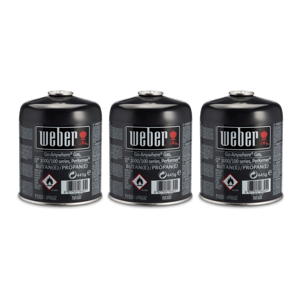 Weber Disposable Gas Cartridge Triple Pack 3 x 445g